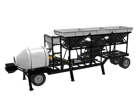 Portable concrete batching plant